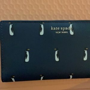 Kate Spade Cameron Penguin Navy Wallet